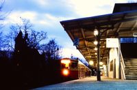 S-Bahnhof Nikolassee, Datum: 02.02.1985, ArchivNr. 19.42